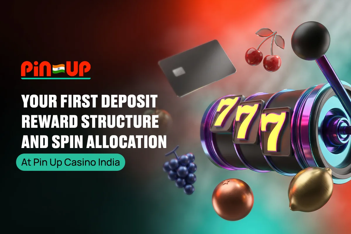 Slot machine, credit card, and fruits for deposit rewards